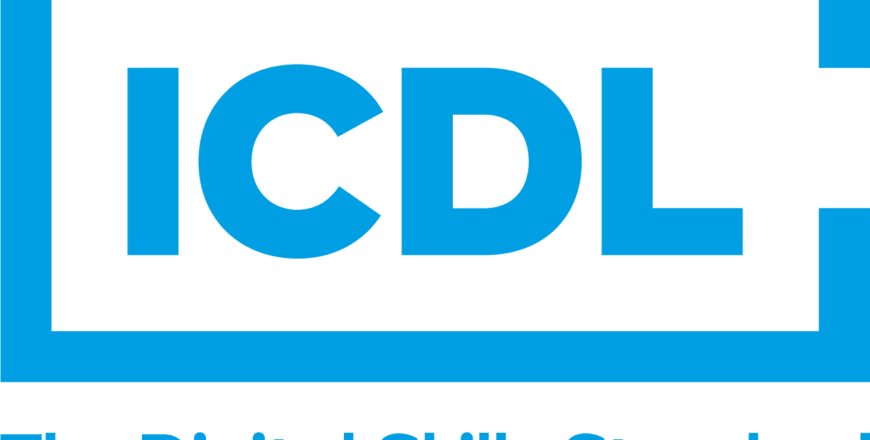 ICDL logo with strap STACKED